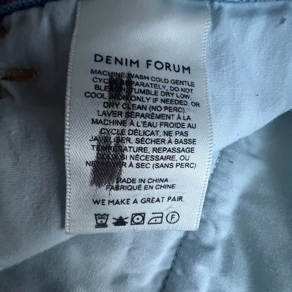Denim Forum The '90s Millie Hi-Rise Cargo Jean Sz 23 - Picture 15 of 16